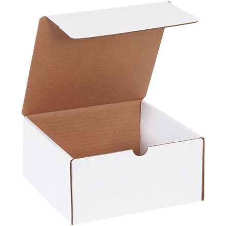 8 x 8 x 4" White Literature Mailers