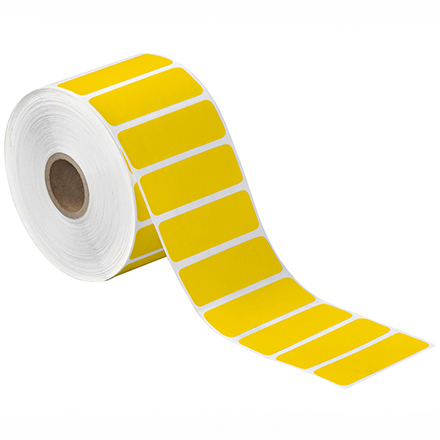 2 <span class='fraction'>1/2</span> x 1" Yellow Desktop Direct Thermal Label